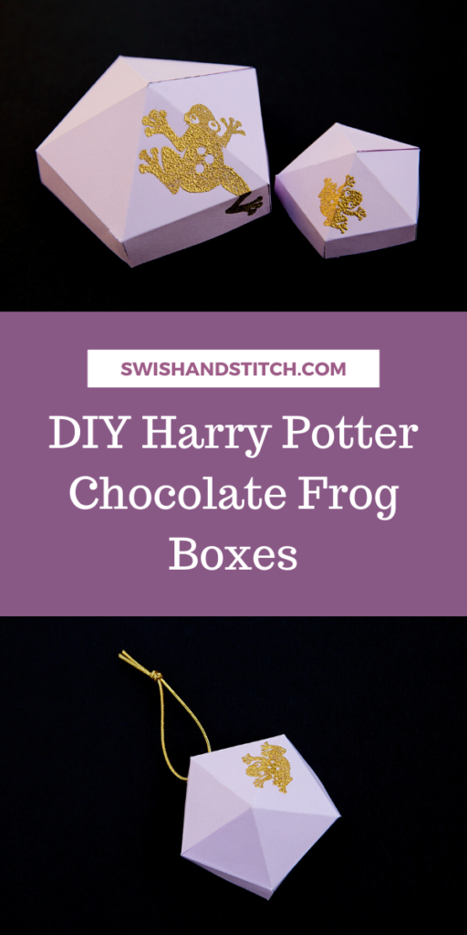 DIY Harry Potter Chocolate Frog Boxes Pin