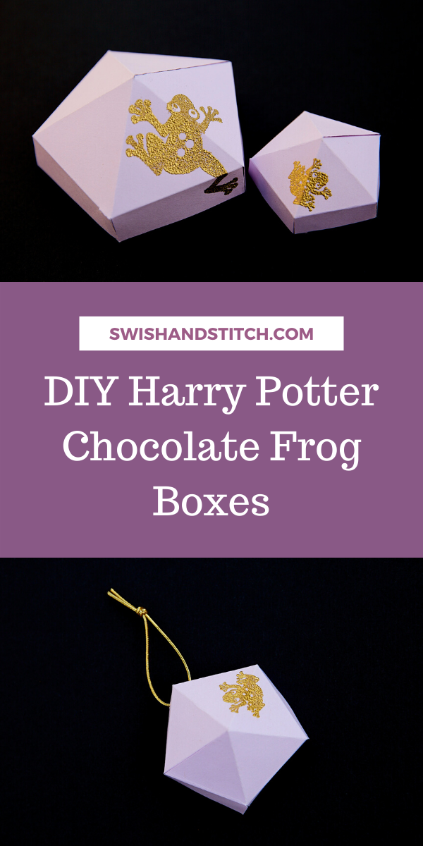DIY Harry Potter Inspired Chocolate Frog Boxes - Swish and Stitch