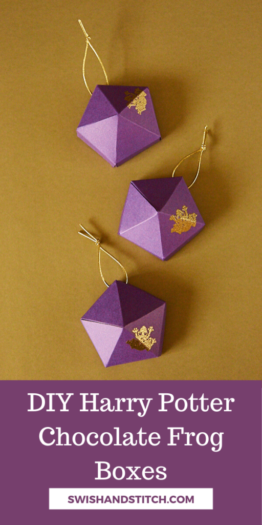 DIY Harry Potter Chocolate Frog Boxes Pin
