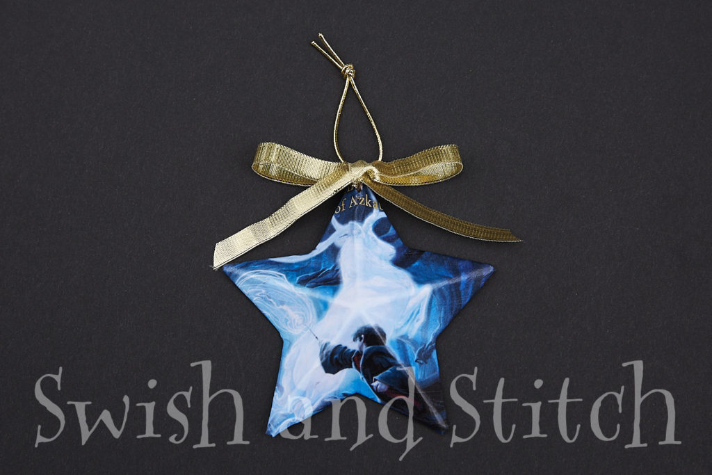 Blue Harry Potter star ornament