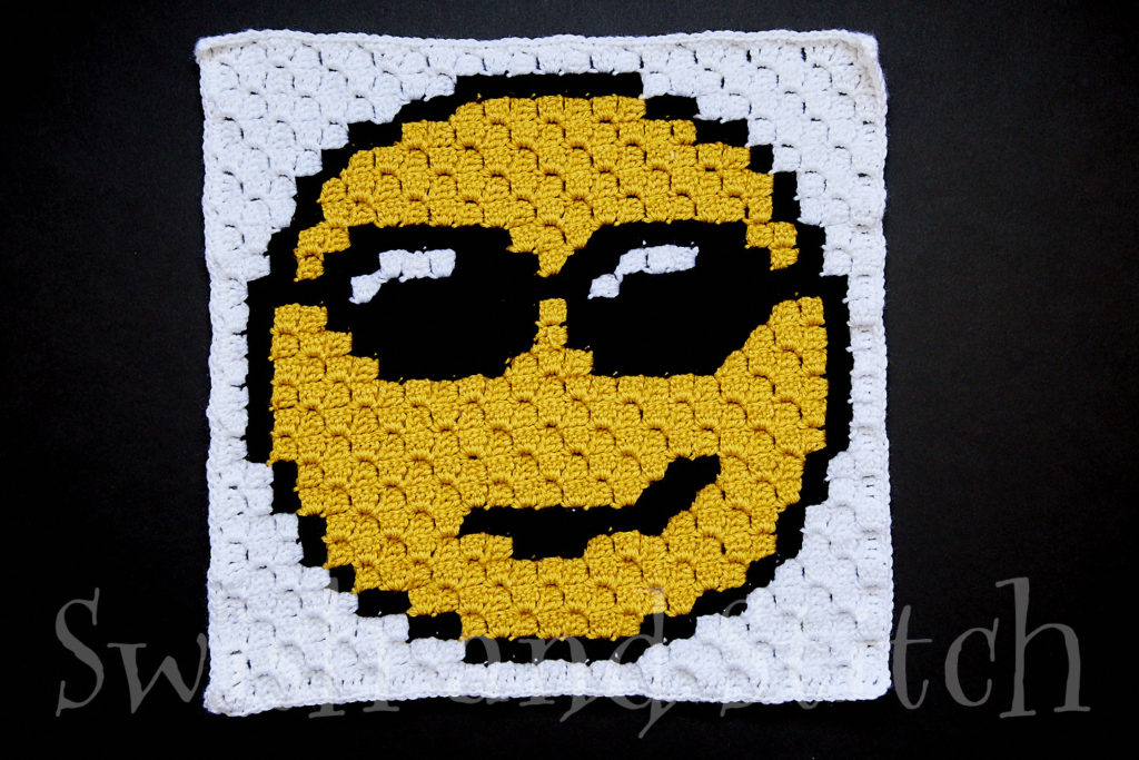 c2c crochet cool emoji block