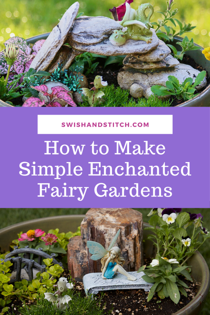 How to make enchanted fairy gardens pin