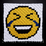 c2c crochet crying laughing emoji