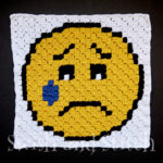 c2c crochet sad crying emoji
