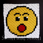 c2c crochet surprised amazed emoji