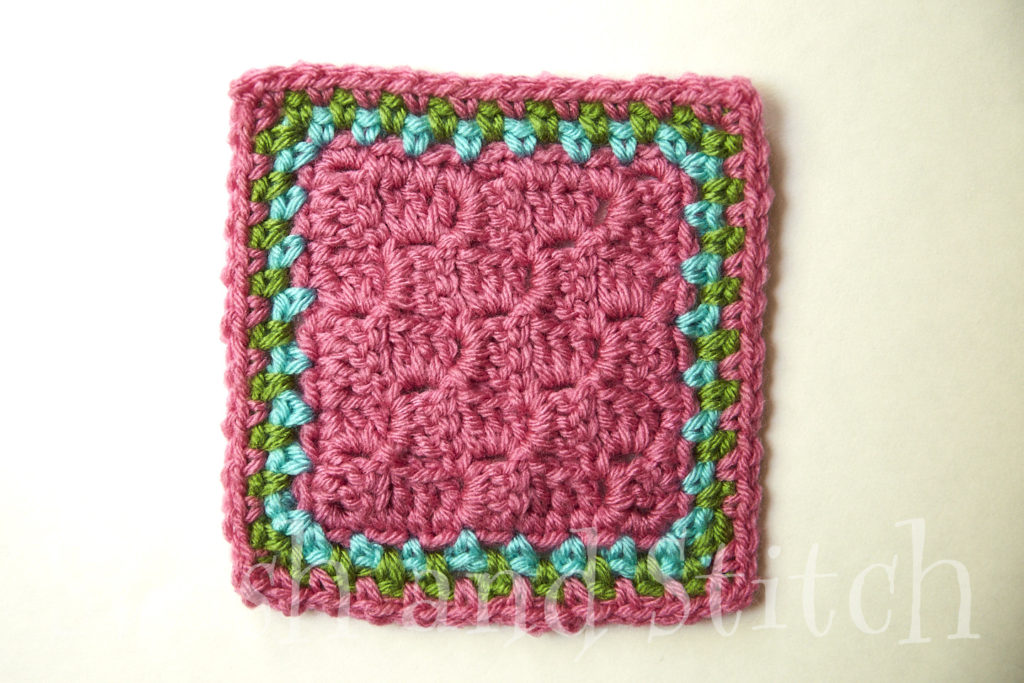 How to crochet moss stitch - 3 rows