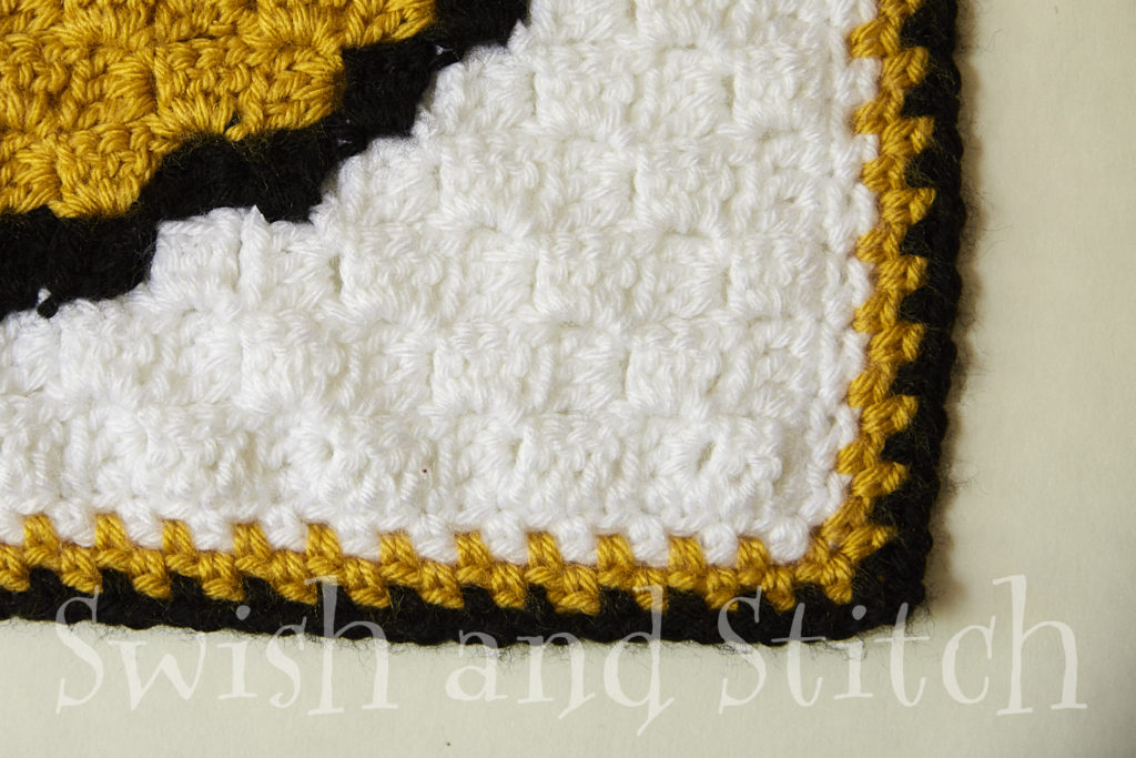 Moss stitch edging