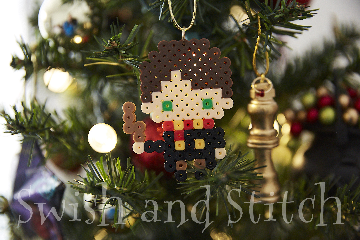 Harry Potter Perler Bead Character and House Crests Ornaments