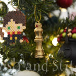 Harry Potter Christmas tree with gilded chess king ornament