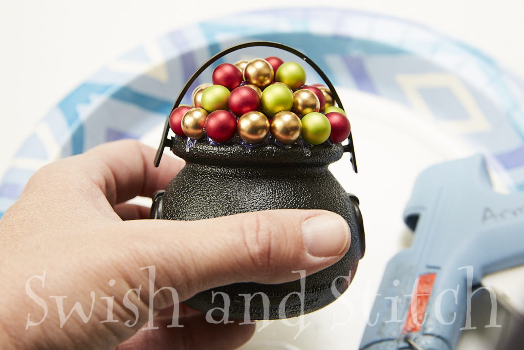 DIY Harry Potter Bubbling Christmas Cauldron Ornaments - Swish and Stitch