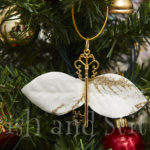 harry potter winged key ornament on tree