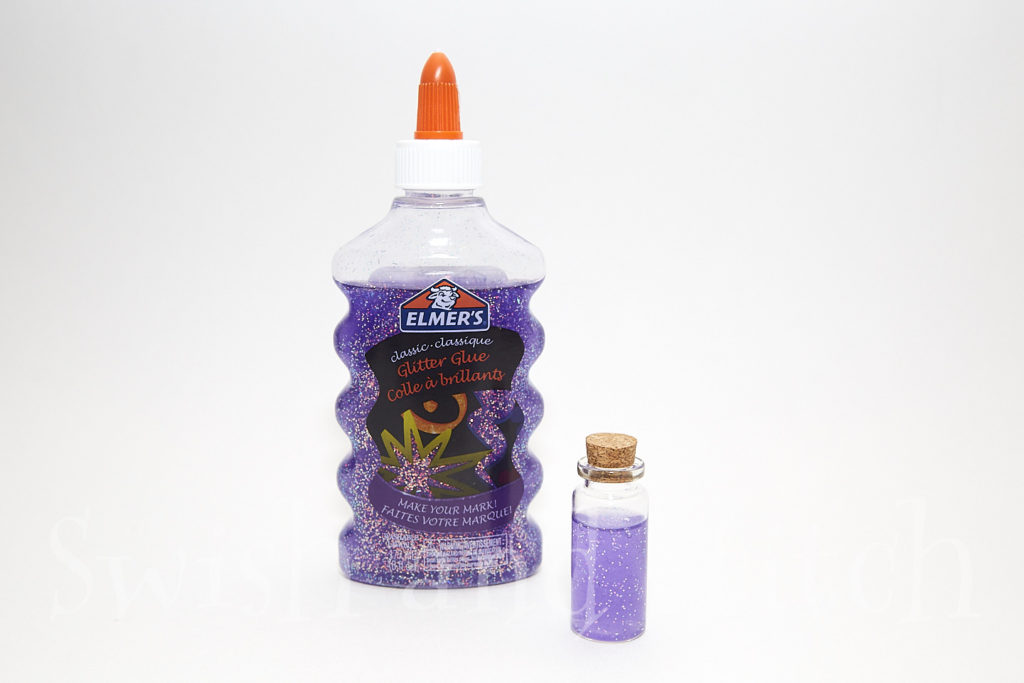 glitter glue potion bottle