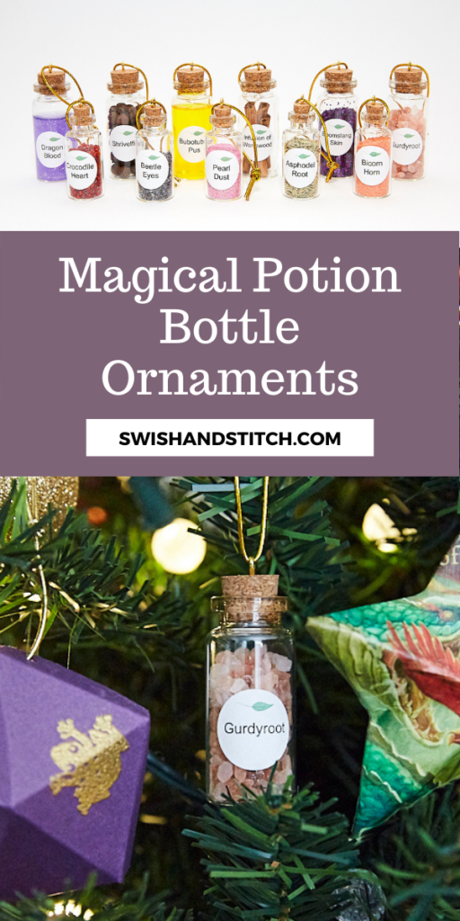 Harry Potter Magic Potion Ingredients Bottles Ornaments Pin