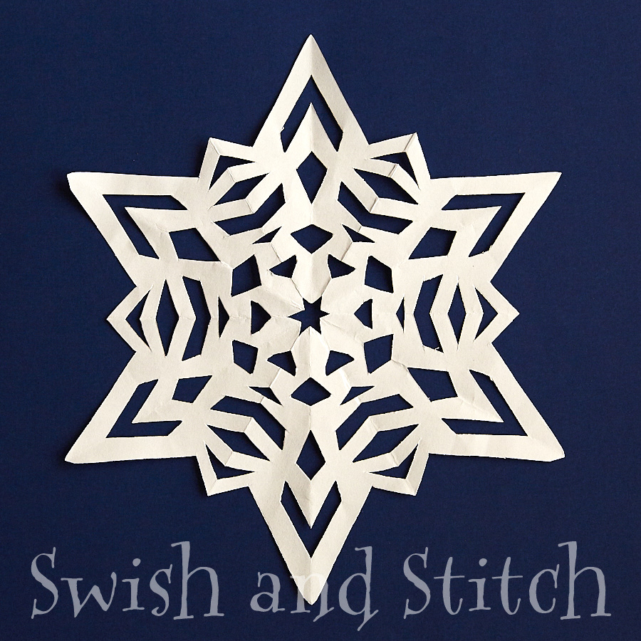 How to Fold Precise 6Pointed Snowflakes for Perfectionists Swish and