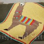 No Prob-Llama C2C Crochet Afghan Pattern - completed blanket