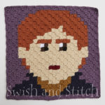 Arthur Weasley c2c crochet block