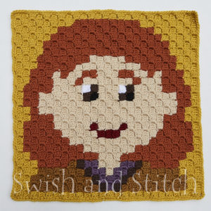 Molly Weasley c2c crochet block