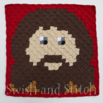 rubeus hagrid c2c crochet block