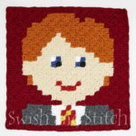 harry potter gryffindors c2c crochet block Ron Weasley