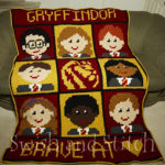 Harry Potter Gryffindors C2C Crochet Afghan