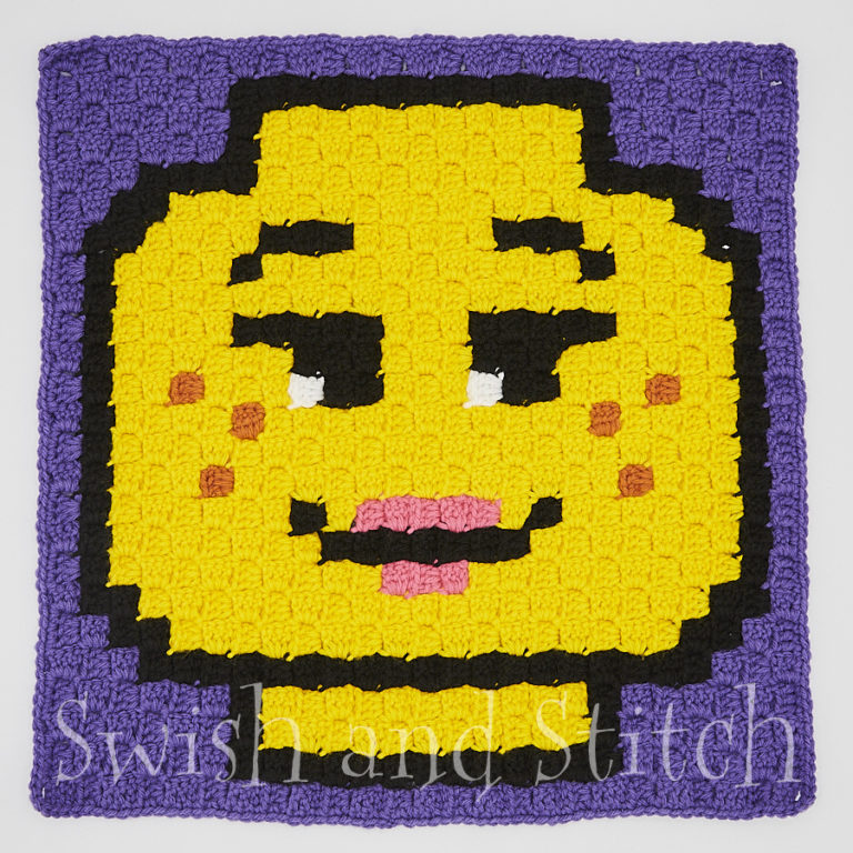 Brick Face Mom C2c Crochet Block Swish And Stitch