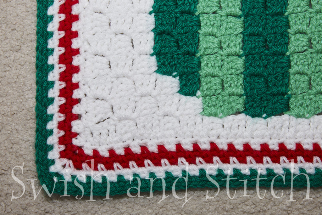 fiesta c2c crochet Mexican flag border