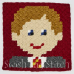 Harry Potter Gryffindors C2C Crochet Afghan - Seamus Finnegan block