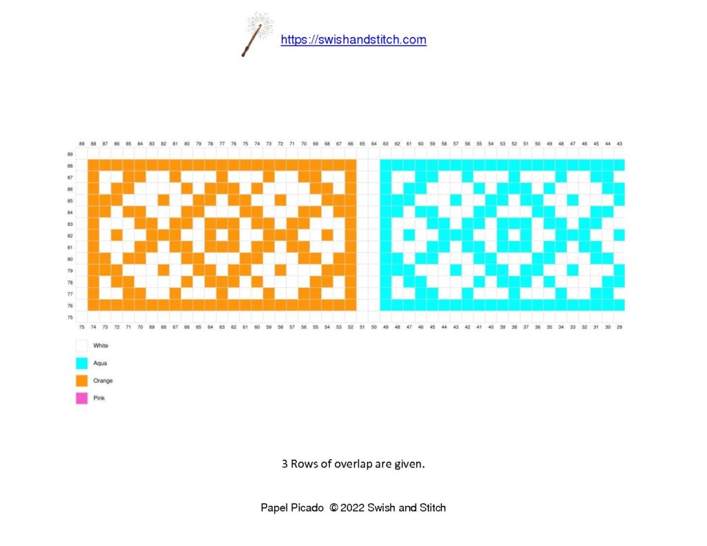 Papel Picado c2c crochet block free downloadable PDF