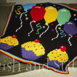 Happy Birthday Celebration C2C Crochet Afghan