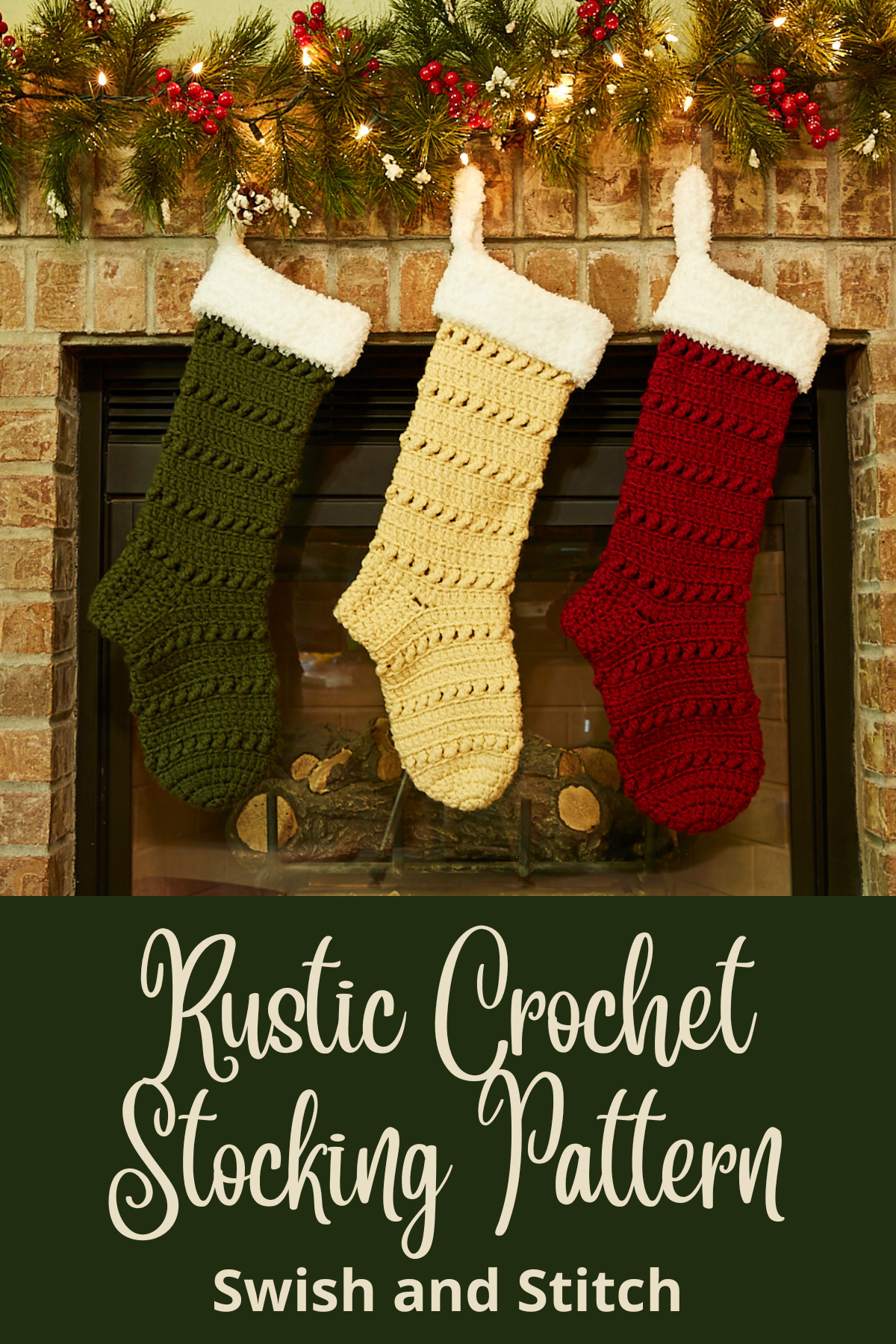 Silverthorne Crochet Christmas Stocking - Pinterest Image 