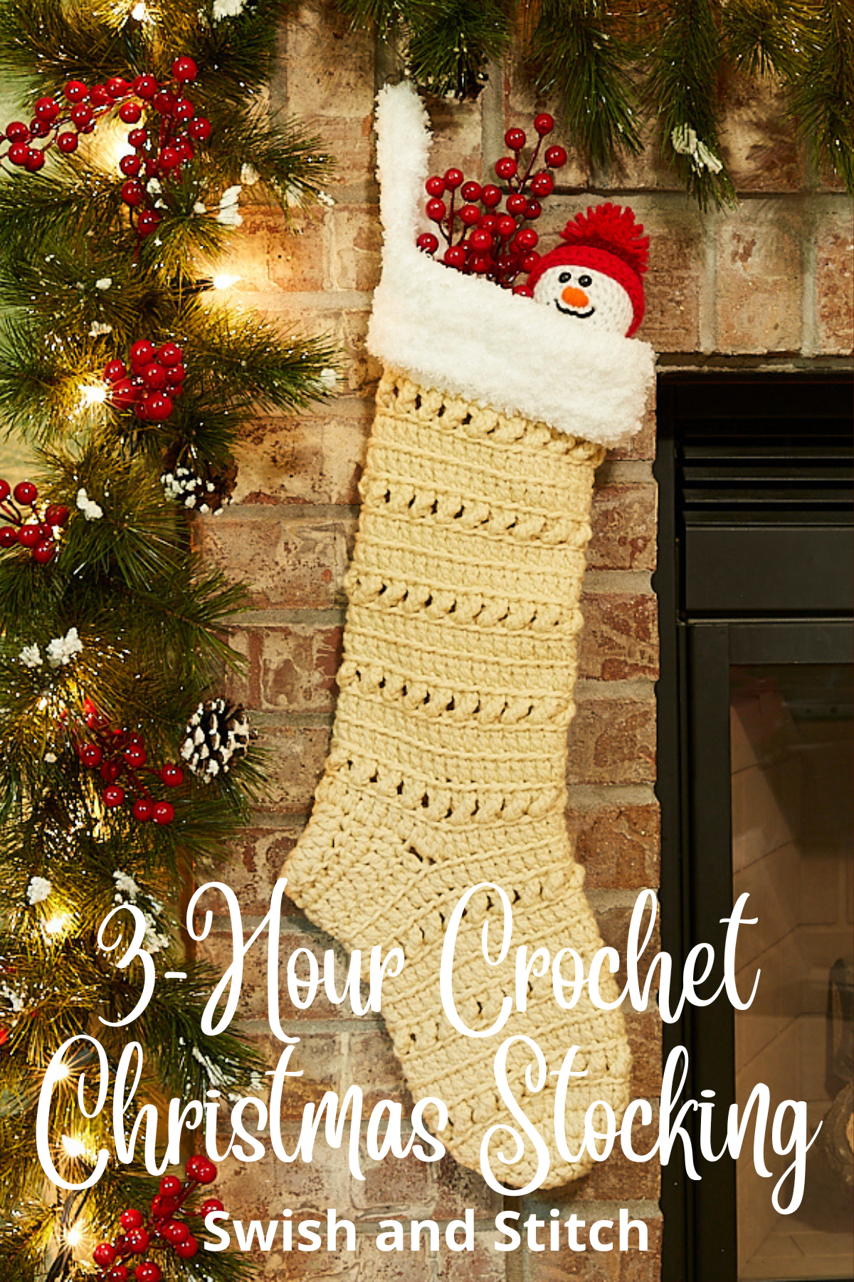 Silverthorne Crochet Christmas Stocking - Pinterest Image 