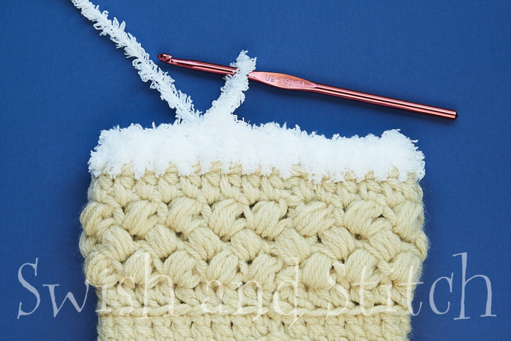 Vail crochet Christmas stocking - cuff tutorial