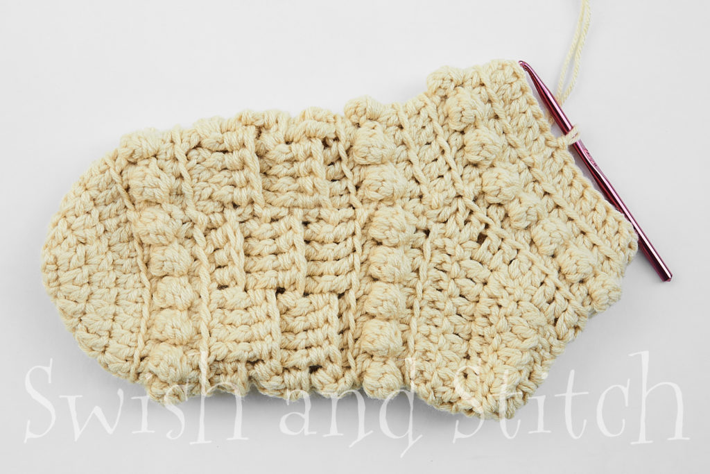 Telluride Crochet Christmas Stockings pattern process photo