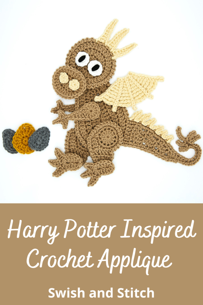 Crochet Dragon Applique-magical World Series - Swish And Stitch