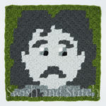 Harry Potter Hogwarts House Ghosts C2C Crochet Pattern - Bloody Baron Slytherin