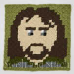 Aragorn C2C crochet block