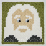 Gandalf C2C crochet block