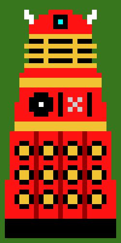 Cyber man from doctor who pixel art