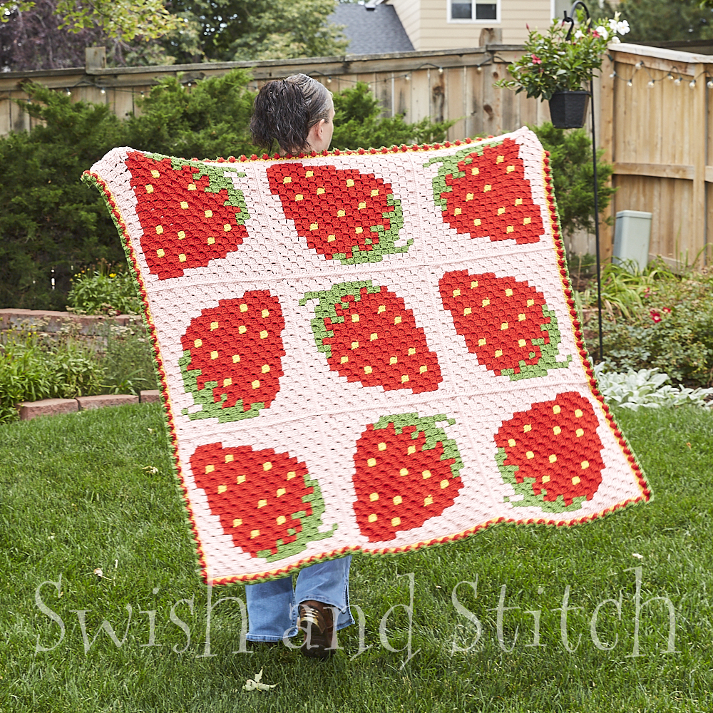 Strawberry Fields Afghan