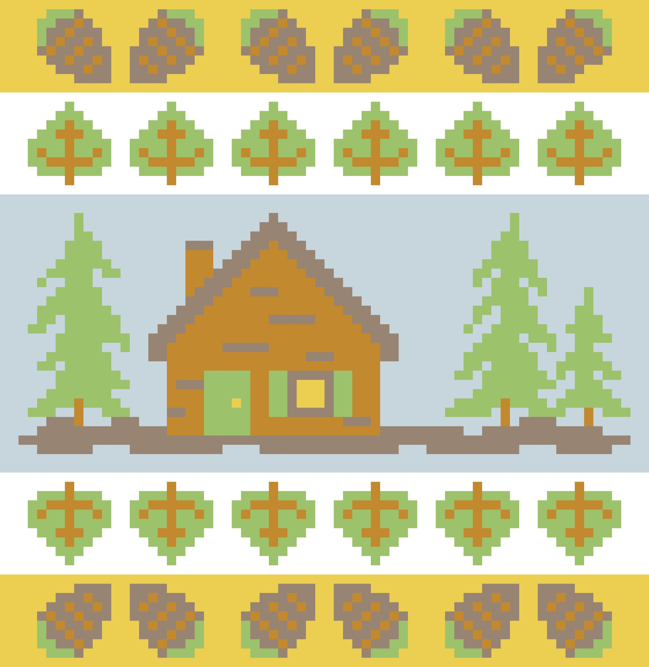 Summer Cabin blanket layout