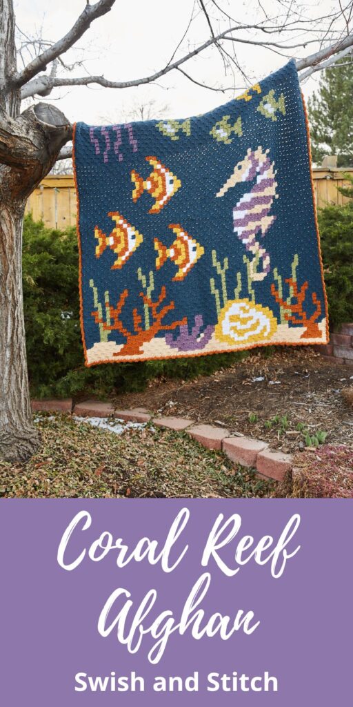 Coral Reef Afghan Pinterest Image