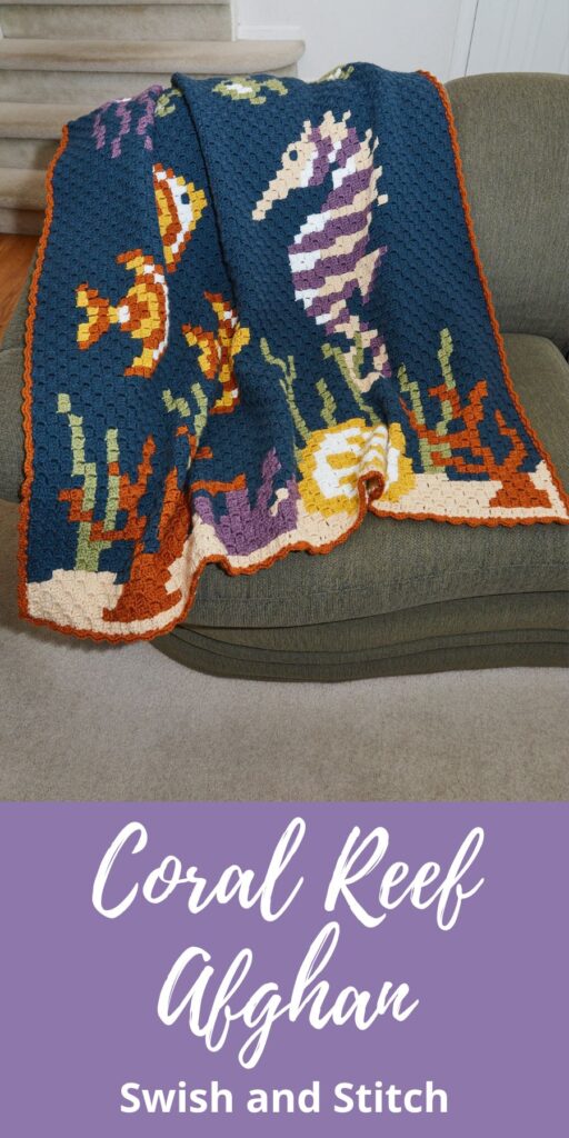 Coral Reef Afghan Pinterest Image