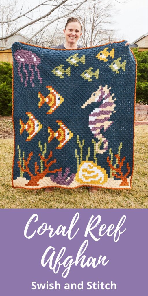 Coral Reef Afghan Pinterest Image