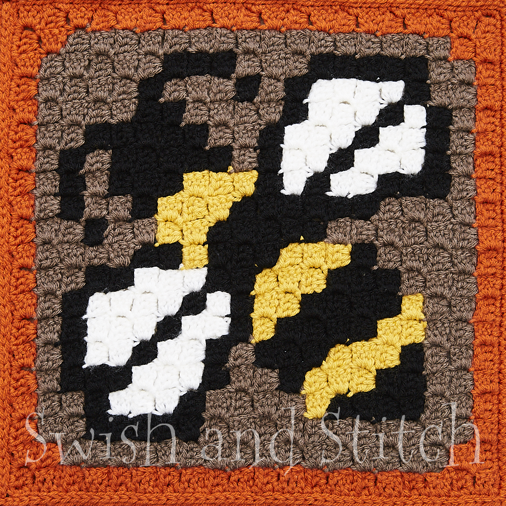 Honeybee crochet square