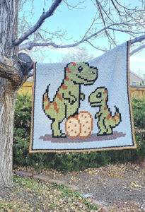 Dinor Family C2C Crochet Afghan in tree
